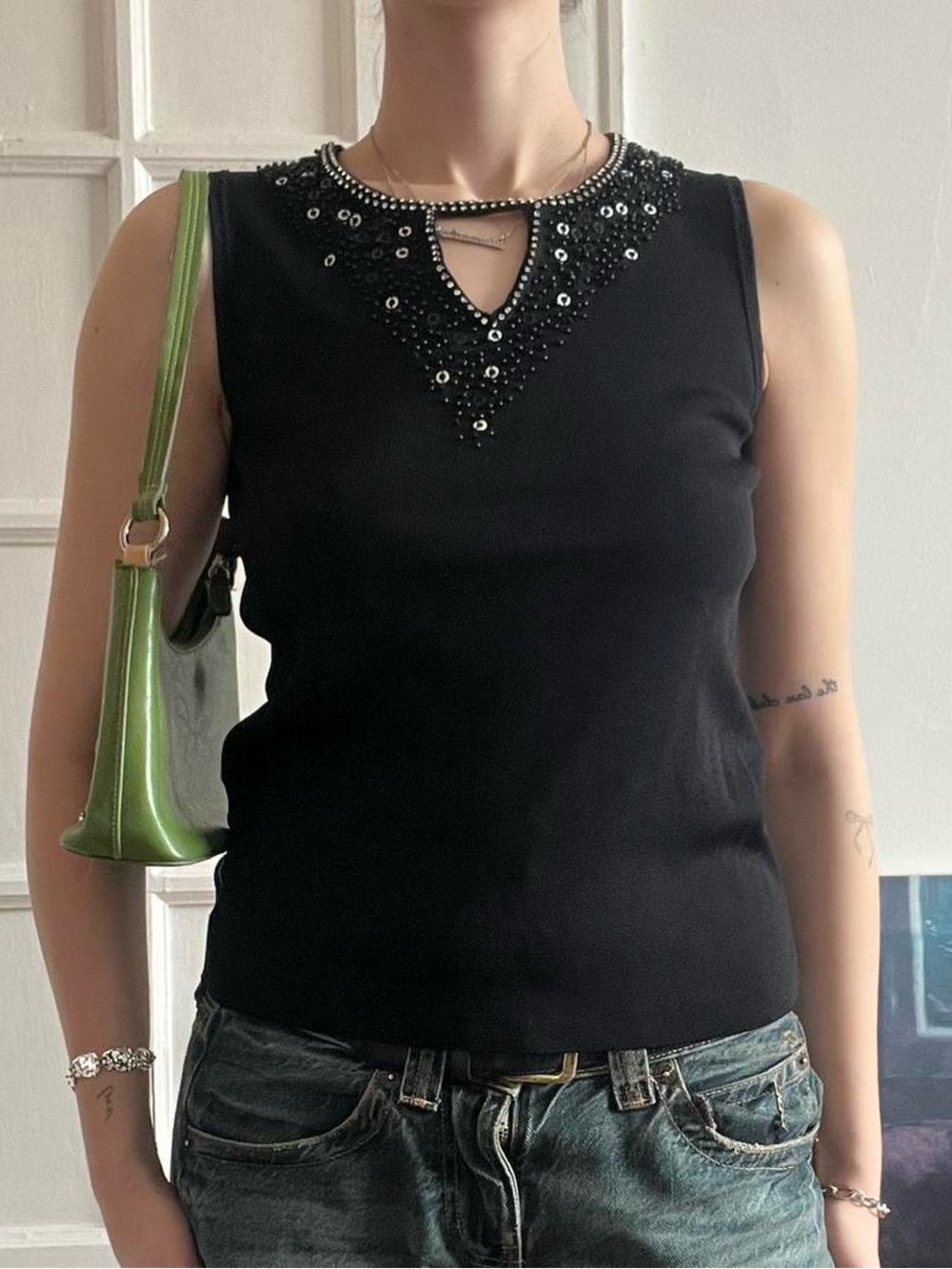 Size Small Vintage Beaded Tank Top